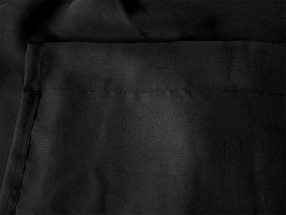 Sheer Voile Curtains 548cm wide 230cm Drop+30 Hooks Pinch Pleat New, Black - Image 4