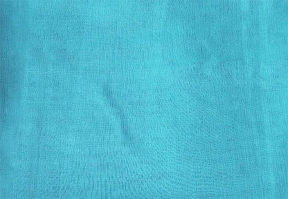 2 Long drop Sheer Voile Curtains 590cm x 270cm Drop+Hooks Pinch Pleat Lake Blue - Image 2