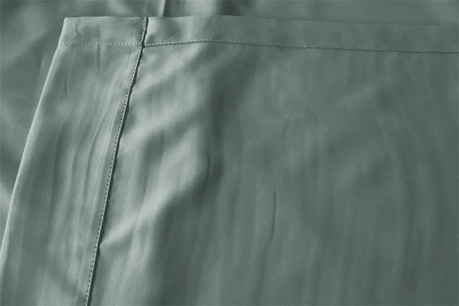 Blockout Curtains 260x160cm PINCH PLEAT+ Hooks High Level Fabric Grey Blue - Image 4