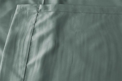 Blockout Curtains 260x160cm PINCH PLEAT+ Hooks High Level Fabric Grey Blue - Image 4