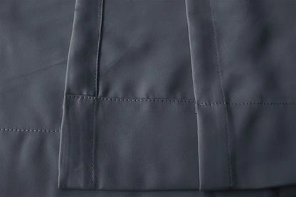 Blockout Curtains 600x270cm PINCH PLEAT+ Hooks High Level Fabric Grey Blue - Image 5