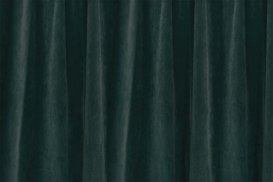 Large Thick Faux Mink Velvet Curtains 540x 230cm+30 Hooks Pinch Pleat, Green,New - Image 3
