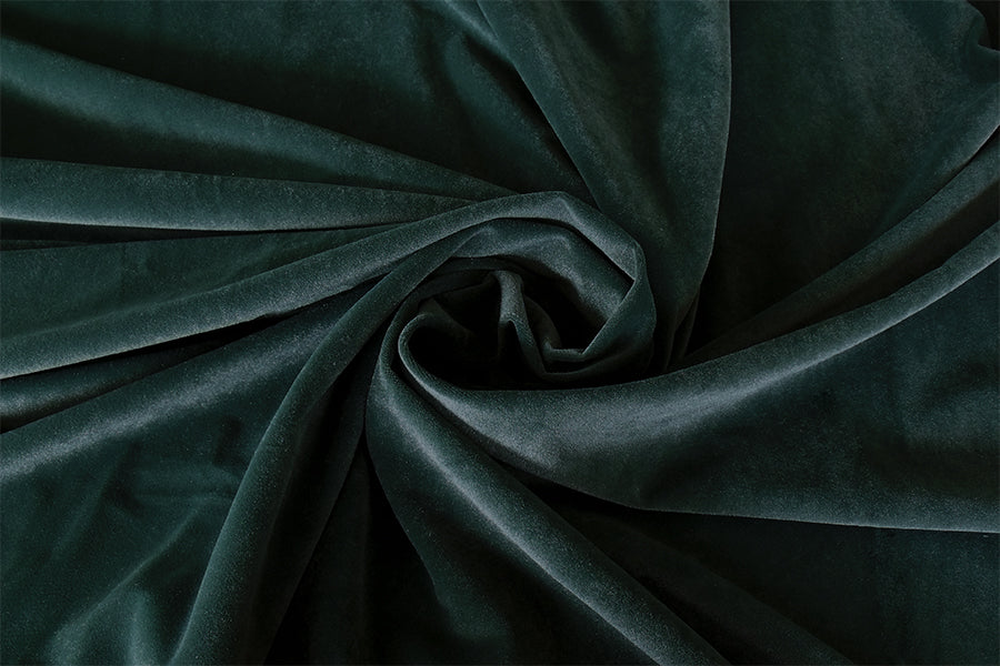 Large Thick Faux Mink Velvet Curtains 540x 230cm+30 Hooks Pinch Pleat, Green,New - Image 4