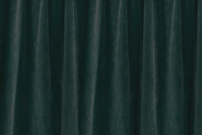 Large Thick Faux Mink Velvet Curtains 270x 230cm+15 Hooks Pinch Pleat, Green,New - Image 3