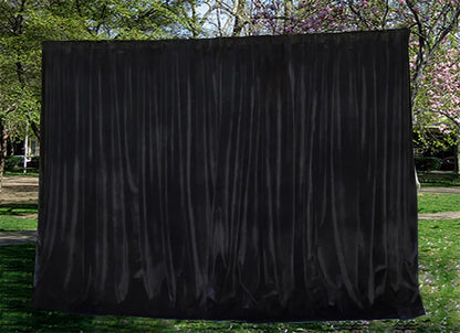 Large Thick Faux Mink Velvet Curtains Blockout 550x 230cm+Hook Pinch Pleat Black - Image 2
