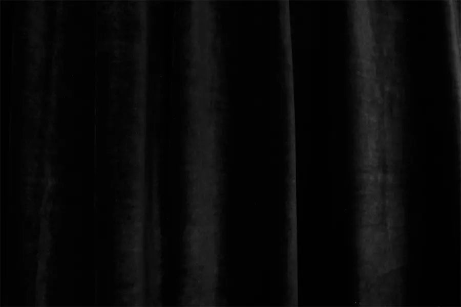 Large Thick Faux Mink Velvet Curtains Blockout 550x 230cm+Hook Pinch Pleat Black - Image 3