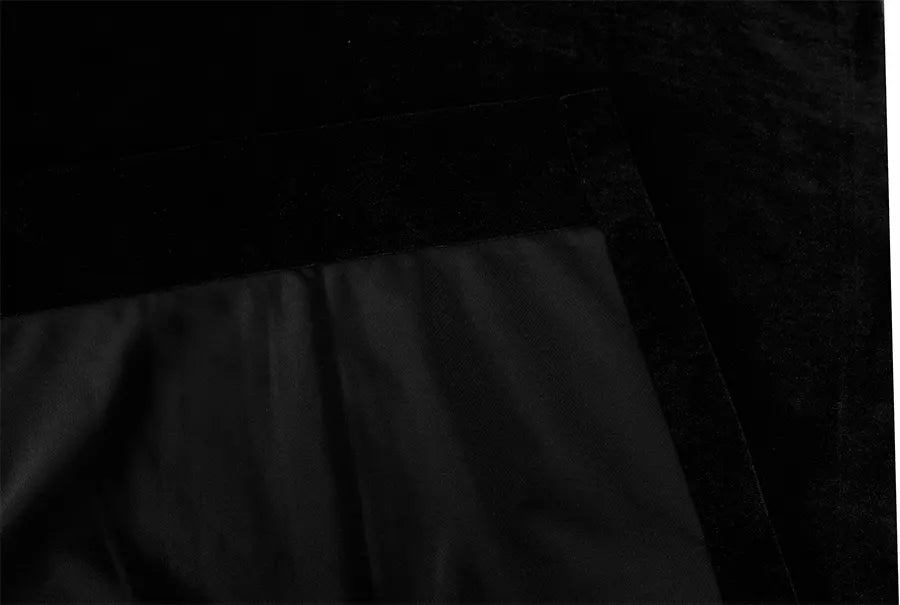 Large Thick Faux Mink Velvet Curtains Blockout 550x 230cm+Hook Pinch Pleat Black - Image 7