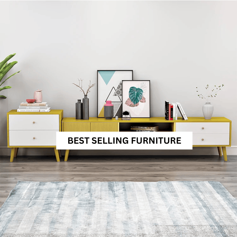 NNECN Modern TV Stand Side table & Coffee Table package for Living Room - Image 4