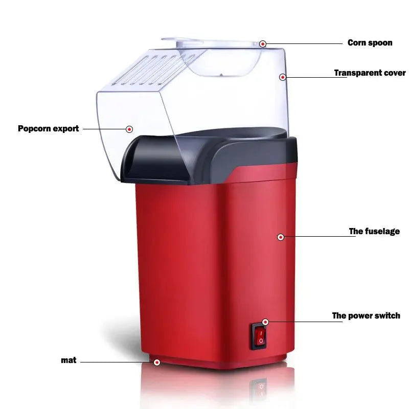 Automatic Hot Air Pop Corn Maker Machine - Image 2