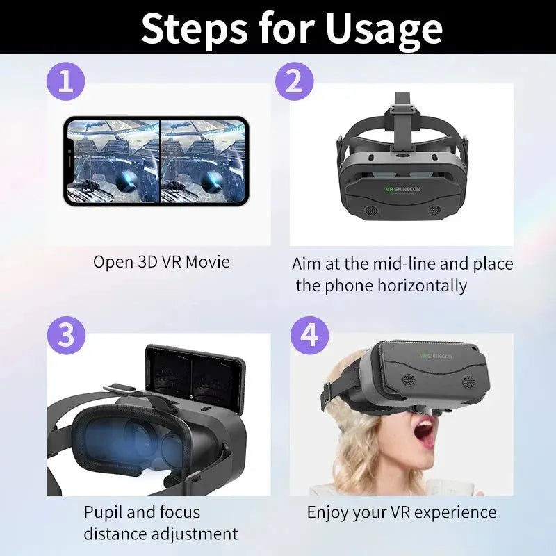 3D Vr Glasses With Smart Goggles For Smartphones - Image 3