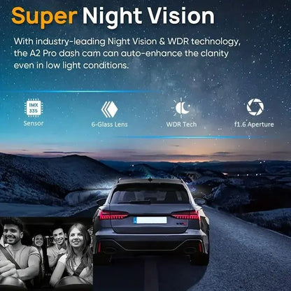 1080P WiFi Dual Lens Dash Cam Front Rear Car DVR - Image 8