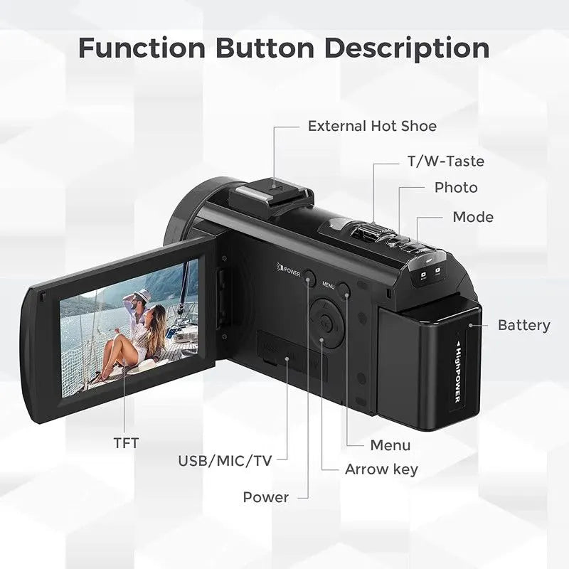 Digital HD Camera with Rotating Screen - Image 6