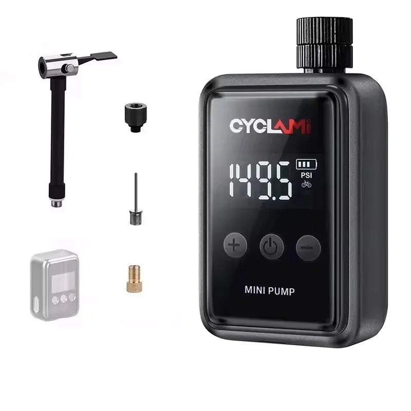 Mini Electric Bicycle Air Pump 150PSI Portable Inflator - Image 3