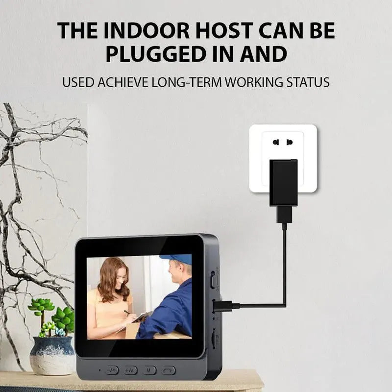 Wireless Visual Intercom Doorbell With Hd Screen - Image 2