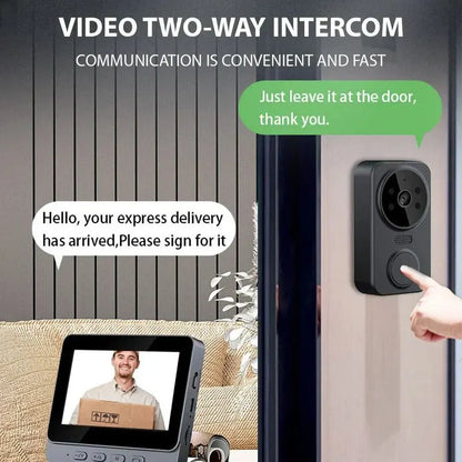 Wireless Visual Intercom Doorbell With Hd Screen - Image 5
