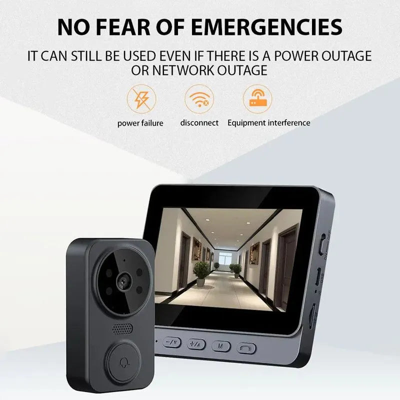 Wireless Visual Intercom Doorbell With Hd Screen - Image 6