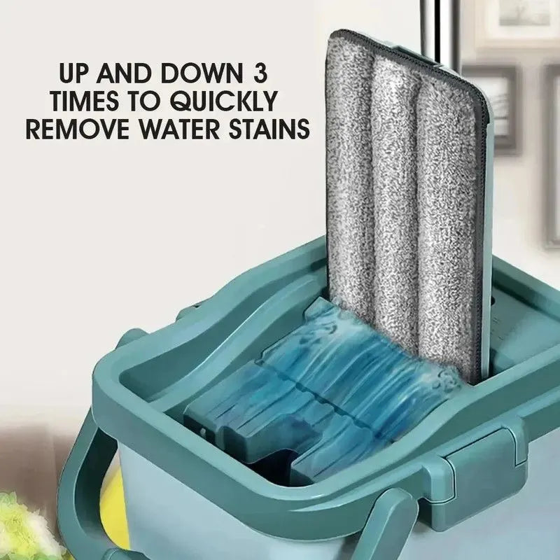 Flat Squeeze Mop & Bucket Set - Image 3