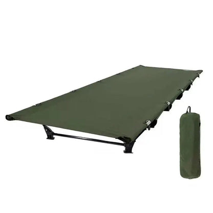 Portable Camping Cot Compact Folding Bed Green - Image 5