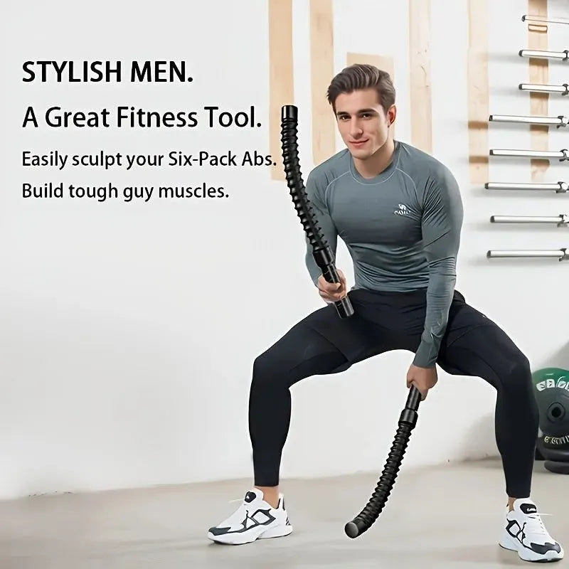 2PCS Arm Strength Training Bars Black