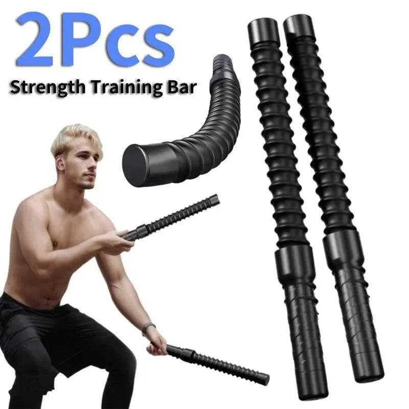 2PCS Arm Strength Training Bars Black - Image 4