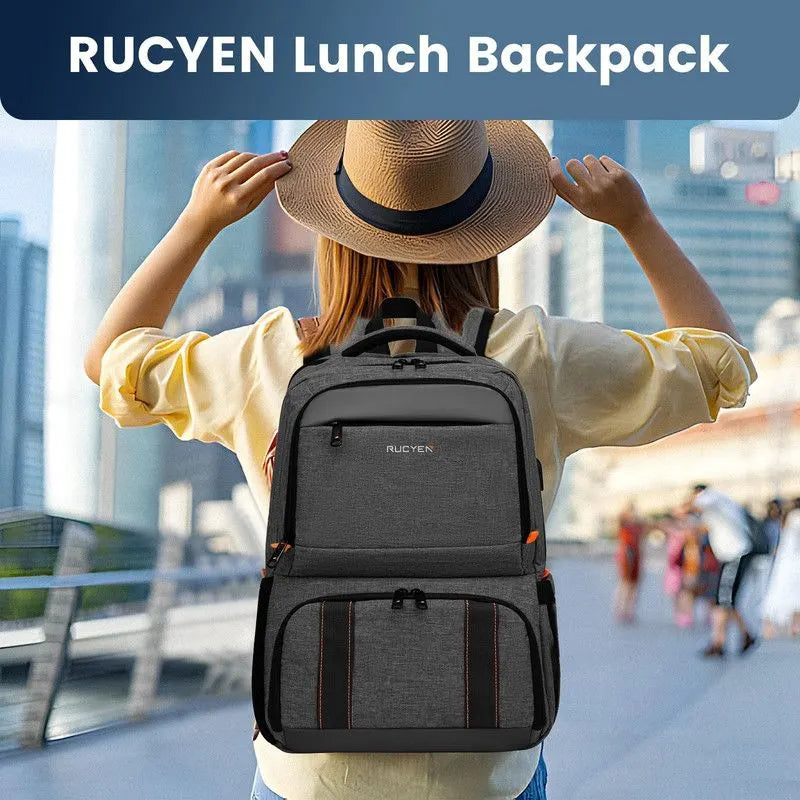 Waterproof Insulated Cooler Backpack Black - Image 7