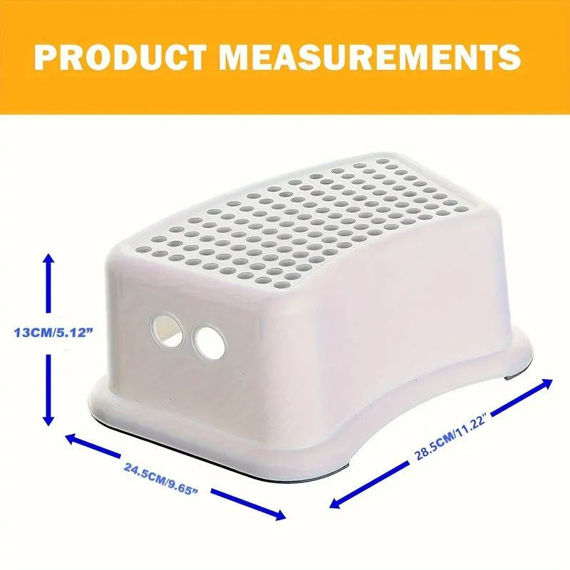 Kids Step Stool Anti-Slip Plastic for Bathroom Use