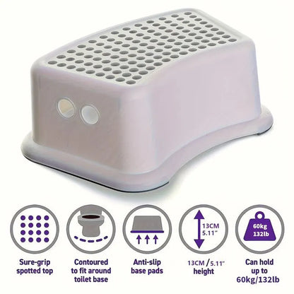 Kids Step Stool Anti-Slip Plastic for Bathroom Use - Image 2