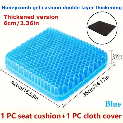 Ultra-Comfort Gel Seat Cushion for Office & Car - Image 2