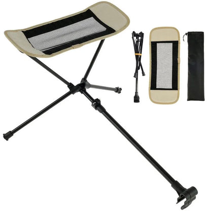 Portable Folding Chair Footrest Khaki - Image 3