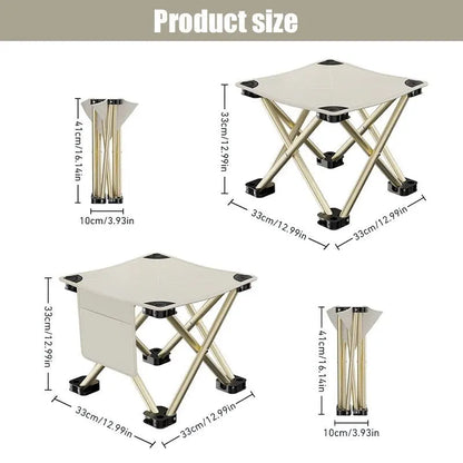 Outdoor Portable Folding Stool White