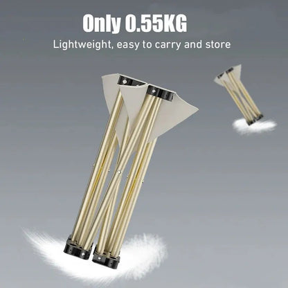 Outdoor Portable Folding Stool White - Image 5