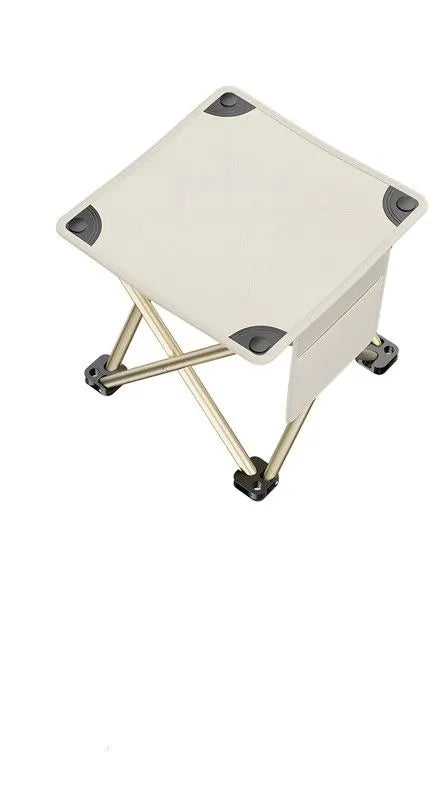 Outdoor Portable Folding Stool White - Image 6