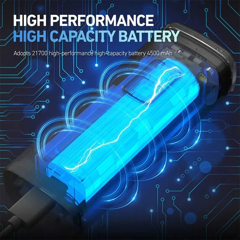 Rechargeable LED Bike Light Set Black - Image 3