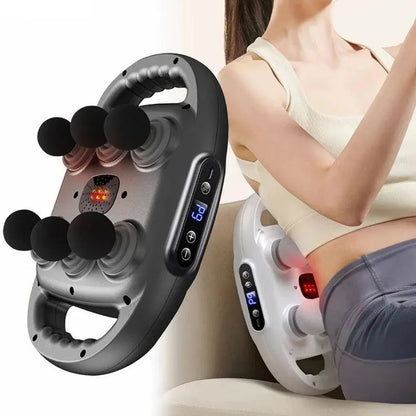 6-Head Fascia Massage Gun Tissue Muscle  Black - Image 2