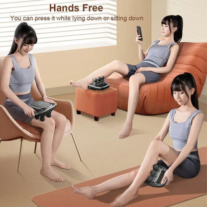 6-Head Fascia Massage Gun Tissue Muscle  Black - Image 7