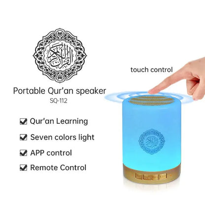 Night Light Bluetooth Quran Speaker White - Image 2