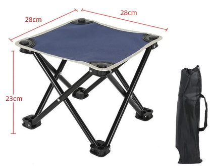 Collapsible Mini Folding Stool Blue - Image 2