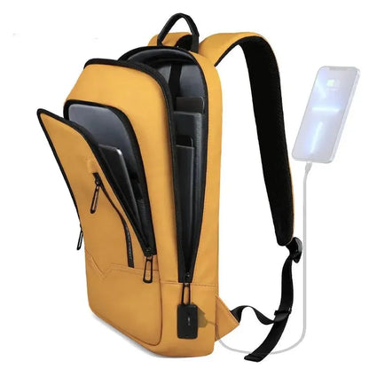 15.6-Inch Thin Laptop Backpack Yellow - Image 5