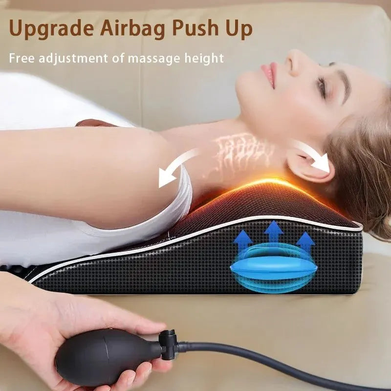 Electric Cervical Pillow Massager Black - Image 2
