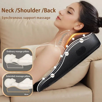 Electric Cervical Pillow Massager Black - Image 5