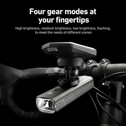 500 Lumen USB-C Rechargeable Bike Light Black - Image 2