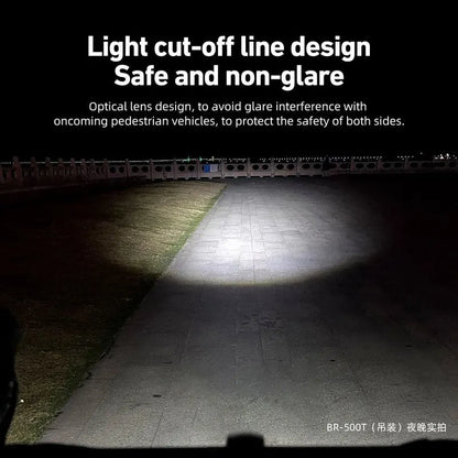 500 Lumen USB-C Rechargeable Bike Light Black - Image 3