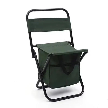 Folding Camping Chair with Carry Bag Green - Image 2
