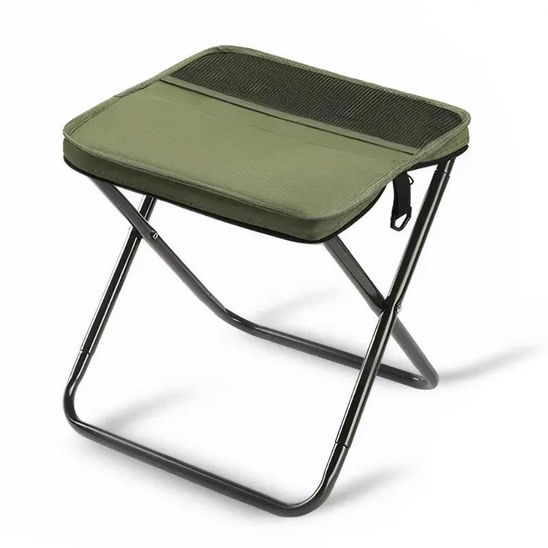 Portable Folding Backpack Stool Green - Image 6