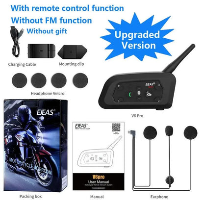 1200M Bluetooth Motorcycle Helmet Intercom Headset - Image 6
