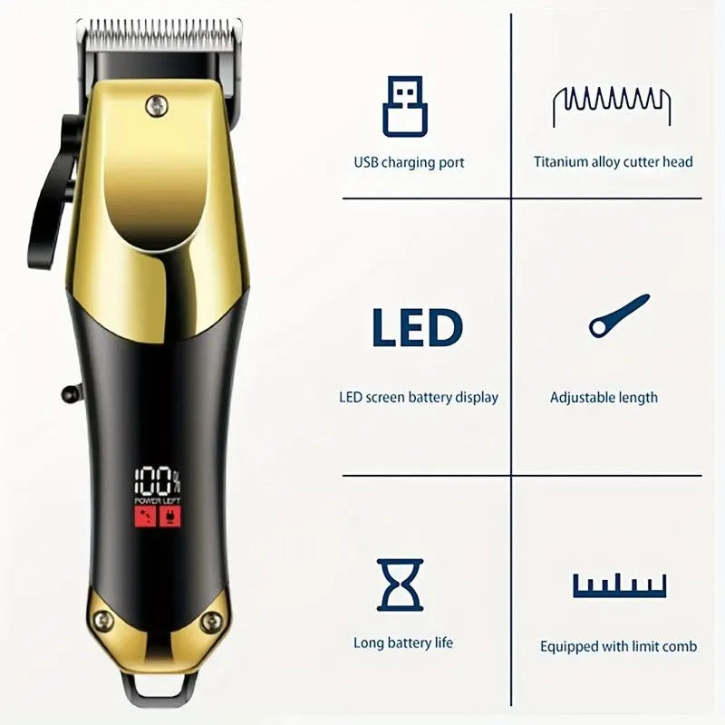 3pcs Men's Electric Hair Clippers Kit - Image 5