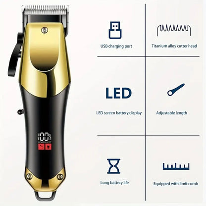 3pcs Men's Electric Hair Clippers Kit - Image 5