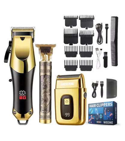 3pcs Men's Electric Hair Clippers Kit - Image 6