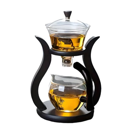 Lazy Kung Fu Glass Teapot Set with Infuser - Image 2