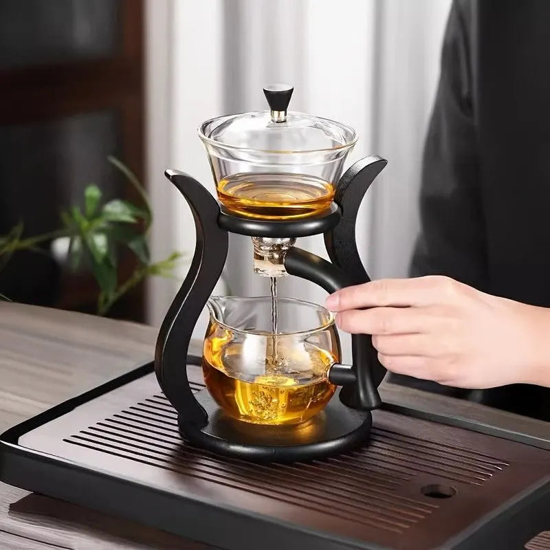 Lazy Kung Fu Glass Teapot Set with Infuser - Image 4